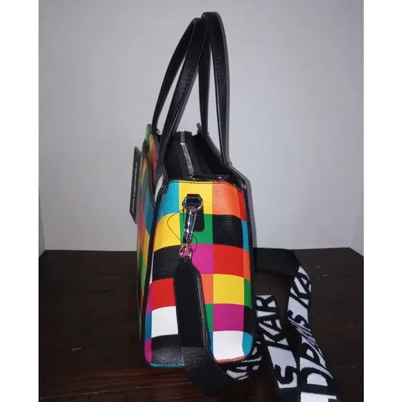 Karl Lagerfeld Paris Maybelle NWT Multicolor‎ Satchel Crossbody - Picture 2 of 6